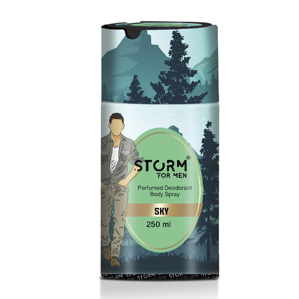 Storm Sky Perfumed Body Spray For Men - 250 ml
