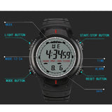 Black Rubber Digital Watch For Boys – Black