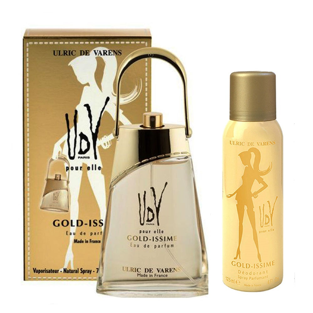Ulric de Varens ( UDV ) Gold Issime Perfume and Body Spray For Women – 75 ml & 125 ml