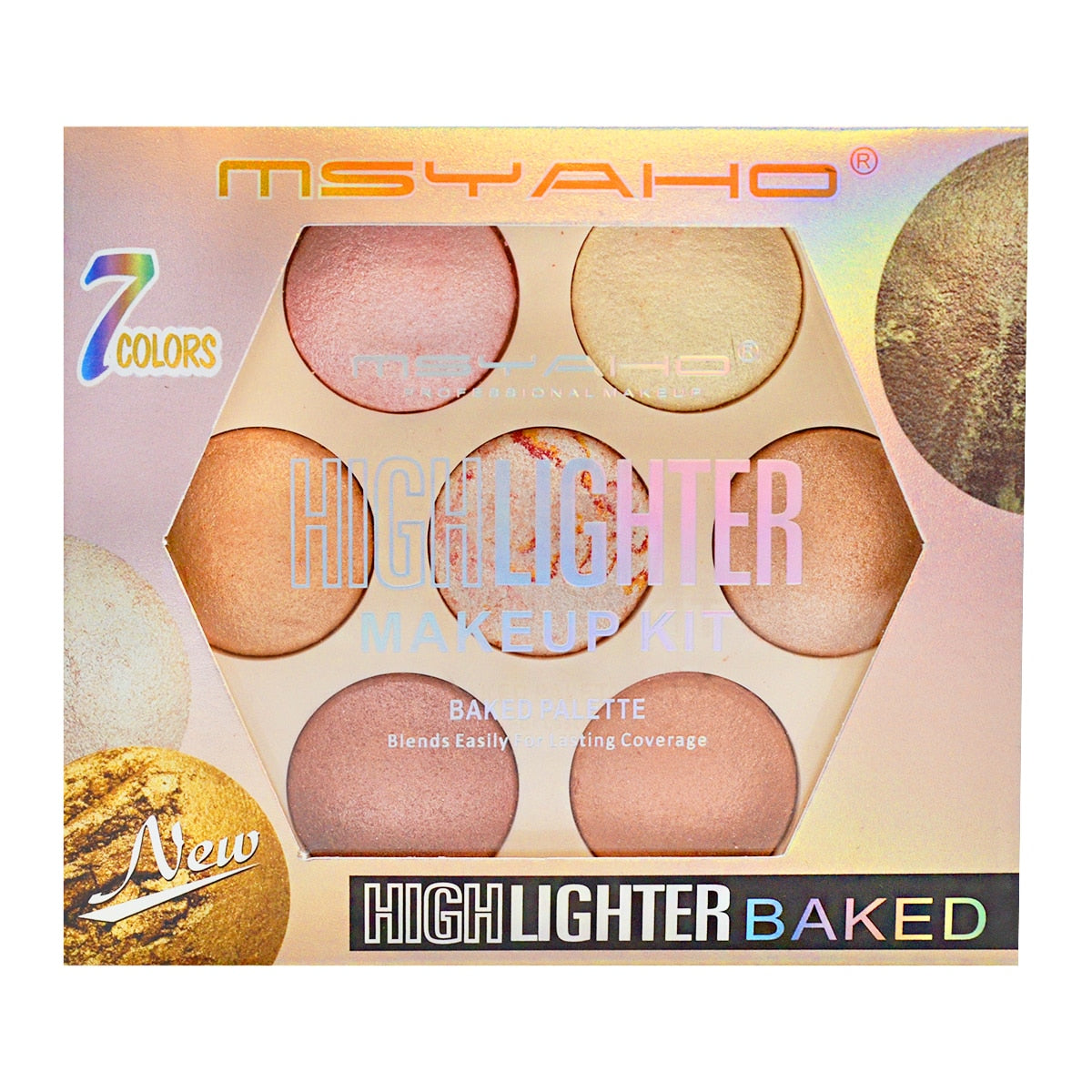 Msyaho Highlighter Palette Make up Kit - 7 Shades