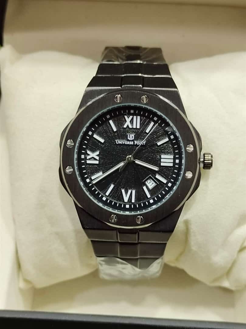 Universe Point Analog Wrist Watch For Men – Black