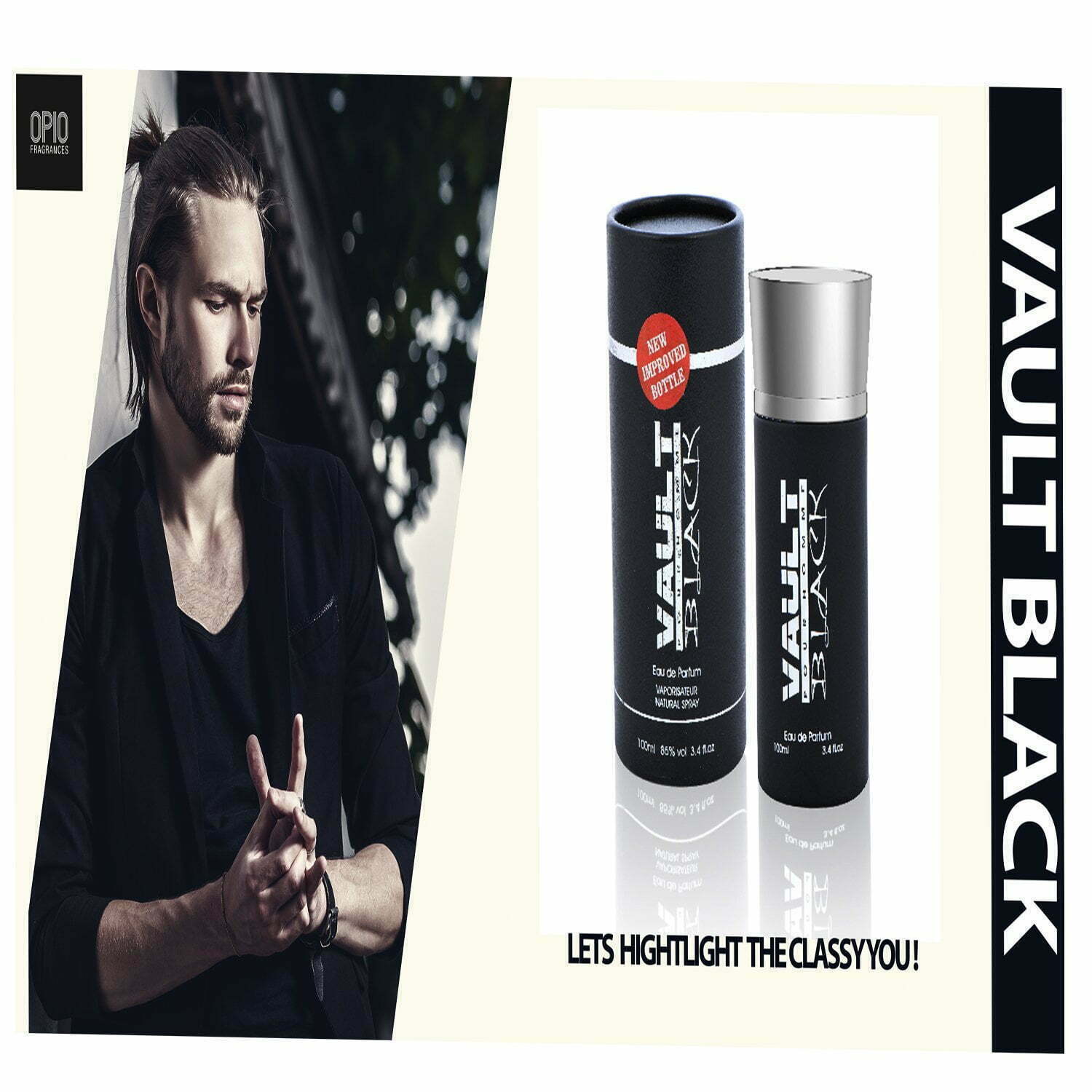 Opio VAULT BLACK Perfume For Men - 100 ml