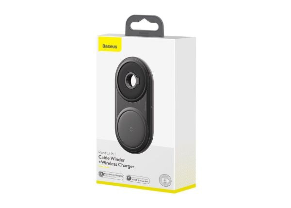Baseus Planet 2in1 cable winder wireless charger