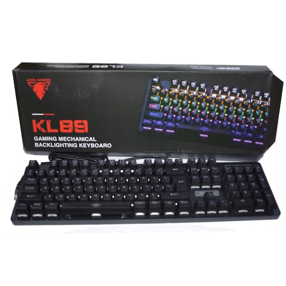 JEDEL KL89 Gaming Mechanical RGB Backlight Wired Keyboard