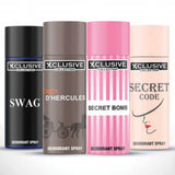 Pack of 6 - Xclusive Multi-color Body Spray Deodorant For Unisex - 200 ml (Each)