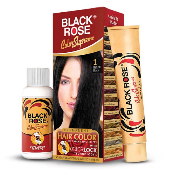 Black Rose Hair Supreme Color Natural Black - No. 01