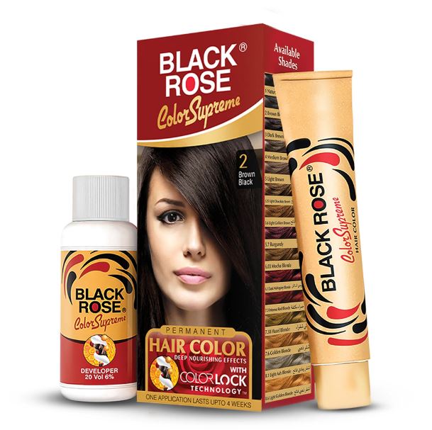 Black Rose Hair Supreme Color Brown Black - No. 02