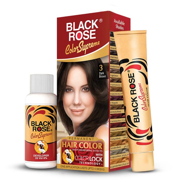 Black Rose Hair Supreme Color Dark Brown - No. 03
