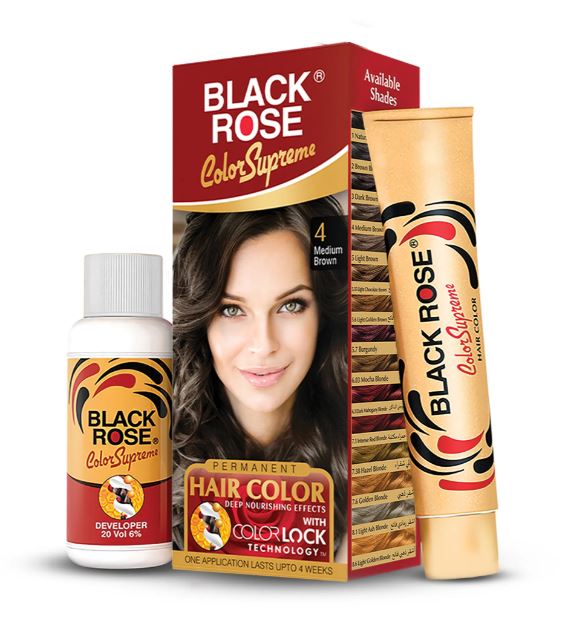 Black Rose Hair Supreme Color Medium Brown - No. 04