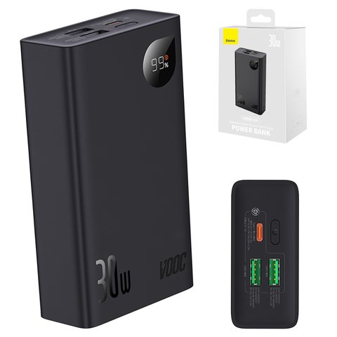 Baseus Adaman2 20000mAh 30W Digital Display Fast Charge Power Bank (VOOC Edition)  Black