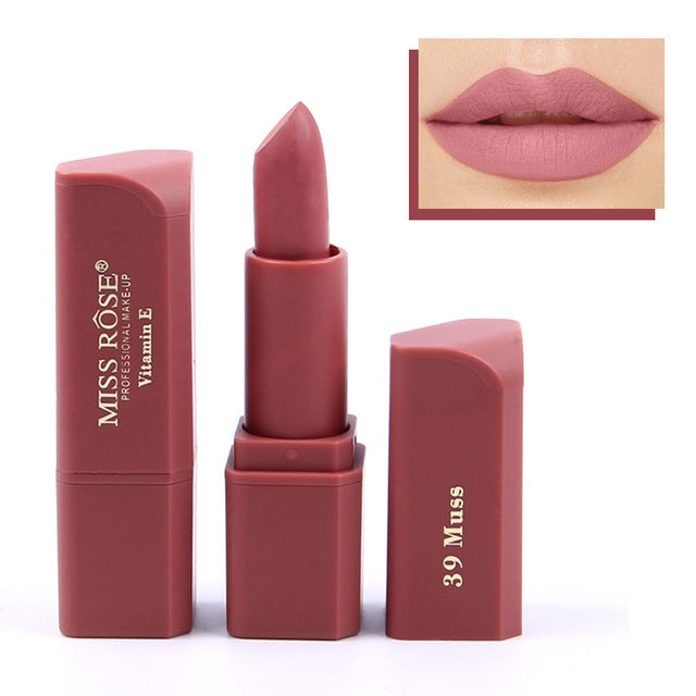 Set of 8 - Miss Rose Fashion Vitamin E Lipstick