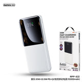 REMAX 10000mAh RPP-622 PD 20W+QC 22.5W Fast Charging  Cynlle Series Power Bank White