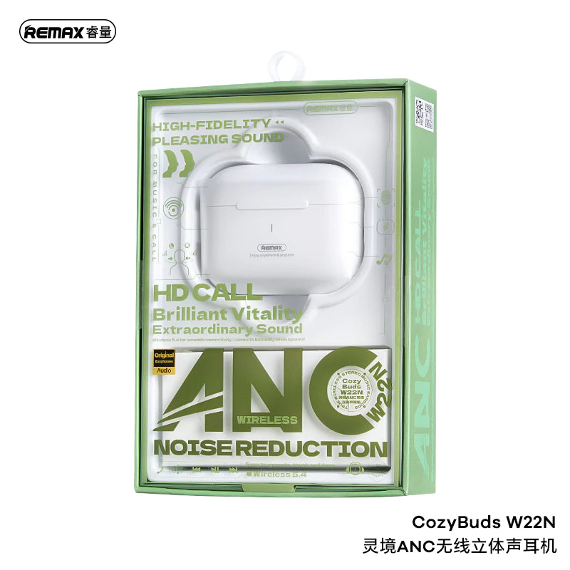 REMAX W22N CozyBuds Lynking Series ANC Wireless Stereo Earbuds