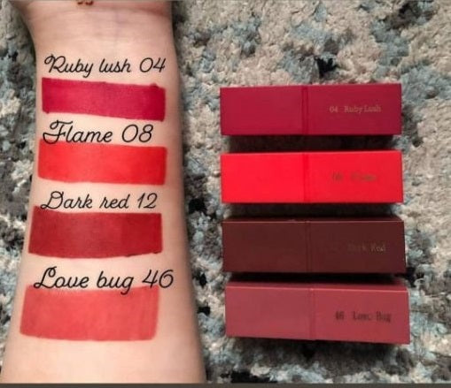 Set of 8 - Miss Rose Fashion Vitamin E Lipstick