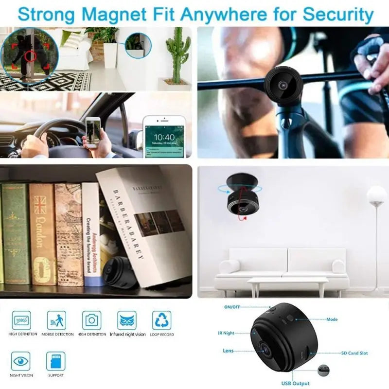 A9 Wireless Magnetic Wifi Mini HD Camera 1080p